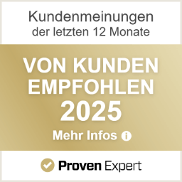 Proven Expert Badge - Von Kunden Empfohlen 2025